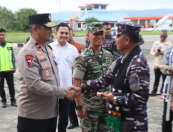 Wakapolda Aceh Sambut Kedatangan Pangkoarmada RI di Bandara SIM