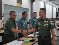 Kasdam IM beserta Tim Itjen Kemhan RI Pimpin Rapat Entry Meeting Penatausahaan Pemanfaatan Barang Milik Negara di lingkungan Kemhan RI dan TNI