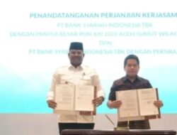 Pj Gubernur Safrizal Tandatangani Kerja Sama Sponsorhip Dukungan Pelaksanaan PON XXI Dengan Dirut BSI