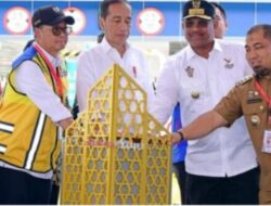 Pj Gubernur Aceh Dampingi Presiden RI Joko Widodo Resmikan Jalan Tol Sigli-Banda Aceh