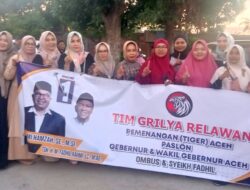 Srikandi Tim Relawan Tiger Aceh Deklarasikan Pemenangan Paslon Gubernur Aceh Bustami Hamzah dan Fadhil Rahmi.