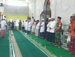 Danramil 01/Jaya Hadiri Dzikir Akbar Di Mesjid Sabang Desa Leupe Aceh Jaya
