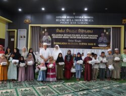 Peringati Nuzulul Qur’an, Polres Aceh Tamiang Gelar Buka Puasa Bersama Anak Yatim dan Dhuafa