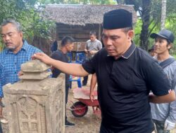 Bupati Aceh Besar H. Muharram Idris Tinjau Kegiatan Pembersihan Situs Sejarah Oleh Mapesa di Kec. Simpang Tiga.