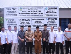 Bupati Aceh Besar Tinjau Persiapan Gampong Beuradeun Jelang Lomba Gampong Tingkat Provinsi Aceh
