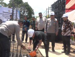 Bupati Aceh Besar Turut Meletakkan Batu Pertama Pembangunan Gudang Ketahanan Pangan Polri.