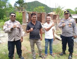 Kapolsek Peukan Bada Tinjau Pembangun MCK MIN Lam Teungoh Aceh Besar.