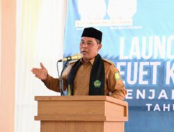 Bupati Aceh Besar Launching Program Beut Kitab Bak Sikula di SMPN 1 Darul Imarah