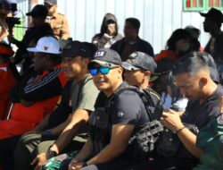 Dansatgas Yonif 112/DJ Hadiri Lomba Gerak Jalan HUT RI ke-80 di Puncak Jaya