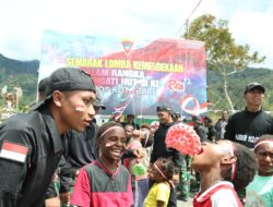 MERIAHKAN HUT RI KE-80, SATGAS YONIF 112/DJ GELAR PERLOMBAAN UNTUK ANAK PAPUA