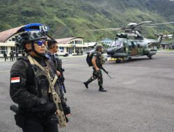 Kunjungan Kerja Kasdam VI/Mlw di Puncak Jaya, Dansatgas Yonif 112/DJ Sambut dan Pimpin Langsung Pengamanan