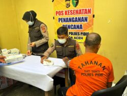 Dokkes Polres Pidie Cek Kesehatan Tahanan, Kapolres: Pemenuhan Hak Dasar Harus Dipastikan
