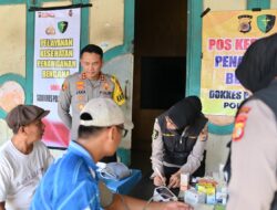 Peduli Warga, Kapolres dan Ketua Bhayangkari Cabang Pidie Turun Langsung Berikan Layanan Kesehatan