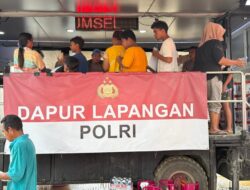 Polri Operasikan Dapur Lapangan dan Water Treatment di Pengungsian Gampong Bundar