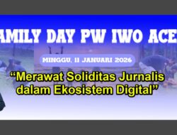 Perkuat Kekompakan Jurnalis, PW IWO Aceh Gelar Family Day di Pantai Riting