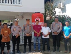 Kapolres Pidie Serahkan Dua Unit Sumur Bor Bantuan Kapolda Aceh untuk Warga Kembang Tanjung