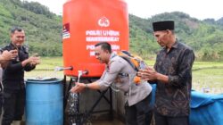 Bantuan Sumur Bor Air Bersih Kapolda Aceh ke-4 di Desa Terpencil Reje Payung Diresmikan Polres Aceh Tengah