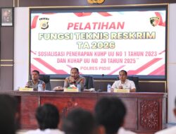 Polres Pidie Gelar Pelatihan Peningkatan Kemampuan Fungsi Teknis Reskrim T.A. 2026