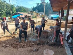 Polres Aceh Tengah Bersama Brimob Pulihkan Rumah Warga Terdampak Bencana di Rusip Antara