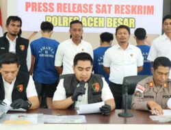 Sat Reskrim Polres Aceh Besar Gelar Press Release Ungkap Kasus Curanmor