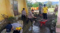 Polsek Kota Takengon Aceh Tengah Gotong Royong Pulihkan Fasilitas Pendidikan di SDN 9