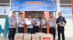 Bantuan Kapolri Disalurkan ke 34 Titik Pengungsian Korban Banjir dan Longsor di Aceh Tengah