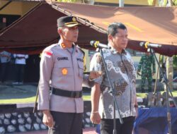 Polres Aceh Besar Gelar Apel Operasi Kepolisian Terpusat Ketupat Seulawah 2026 Dalan Rangka Pengamanan Idul Fitri 1447 H.