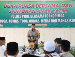 Polres Pidie Gelar Buka Puasa Bersama dan Santuni Anak Yatim