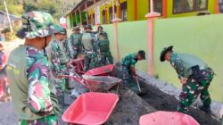 Kodim 0119/Bener Meriah dan Yonif 114/SM Bersihkan Parit, Antisipasi Banjir.